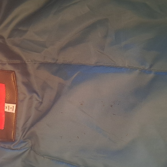 Authentic NFL Eagles Men's Leather Bomber Jacket - Practically New - M - Picture 5 of 5